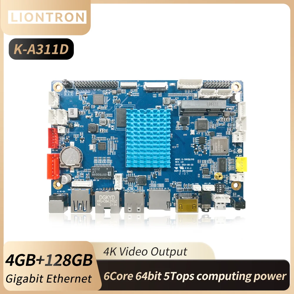 Liontron K-A311D  Ʈ ŰƮ, Amlogic Ĩ CPU 5 ž, ǻ Ŀ DDR4 4GB (1x16GB) RAM ޸ NVME M.2 SATA